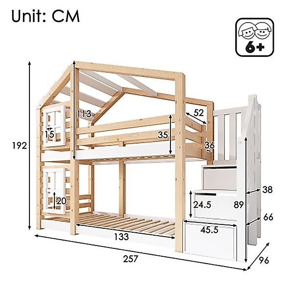 Veepeak Kinderbett Kinderbett Baumhaus günstig online kaufen