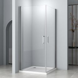 Hopibath Eckdusche 90x90 Pendeltür Duschkabine 80x80, günstig online kaufen