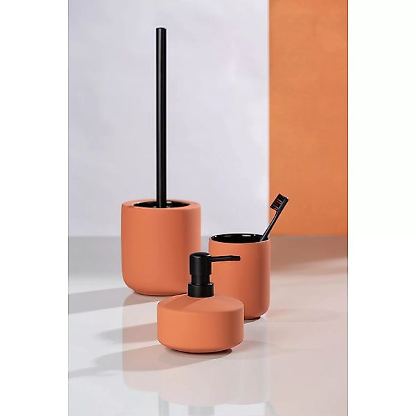 WENKO WC-Garnitur Avellino Terracotta Keramik, Bürstenhalter aus Keramik sc günstig online kaufen