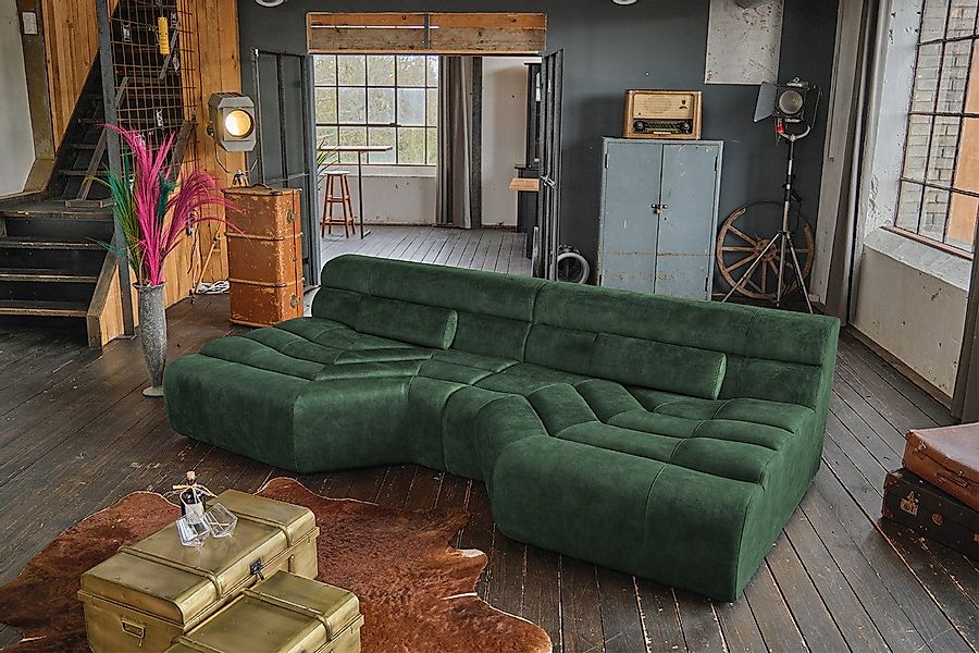 KAWOLA Big-Sofa TARA, Sofa Couch Velvet günstig online kaufen