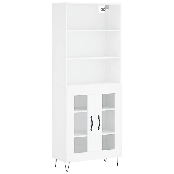 vidaXL Highboard Weiß 69,5x34x180 cm Holzwerkstoff 3189309 günstig online kaufen