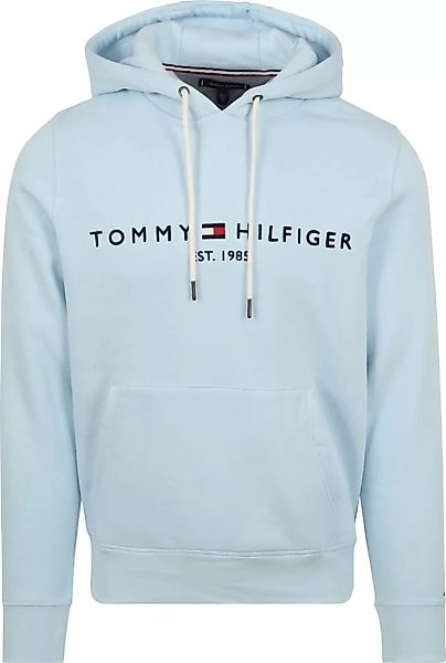 Tommy Hilfiger Hoodie Logo Hellblau - Größe M günstig online kaufen