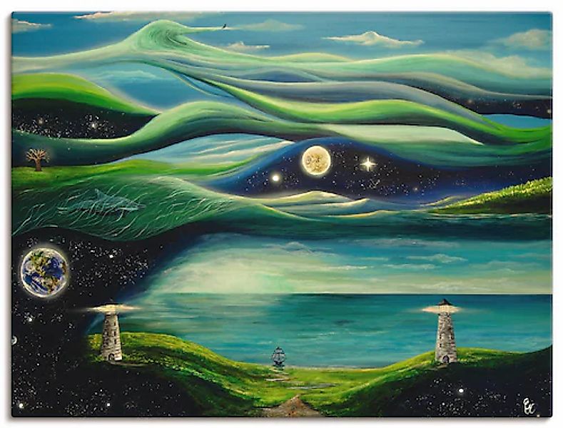 Artland Leinwandbild »Verschiedene Leben« Landschaften 1 Stk. tlg. auf Keil günstig online kaufen