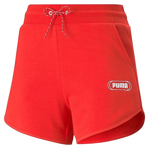 Puma Rebel High Waist 4´´ Shorts Hosen S Poppy Red günstig online kaufen
