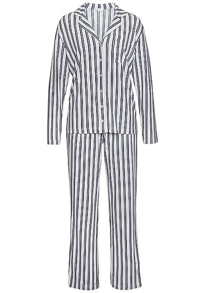s.Oliver Pyjama, (Set, 2 tlg.), im klassischen Stil günstig online kaufen