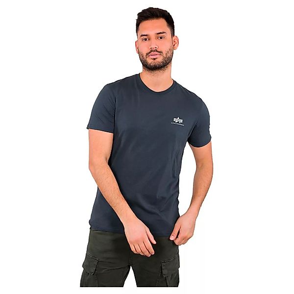 Alpha Industries Basic Small Logo Kurzärmeliges T-shirt XL Navy günstig online kaufen