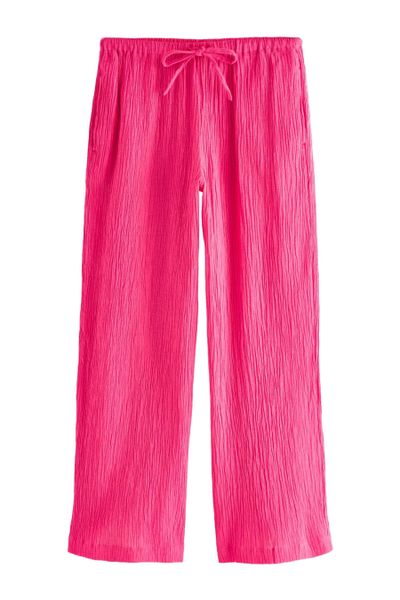 Next Palazzohose Strukturierte Hose mit weitem günstig online kaufen