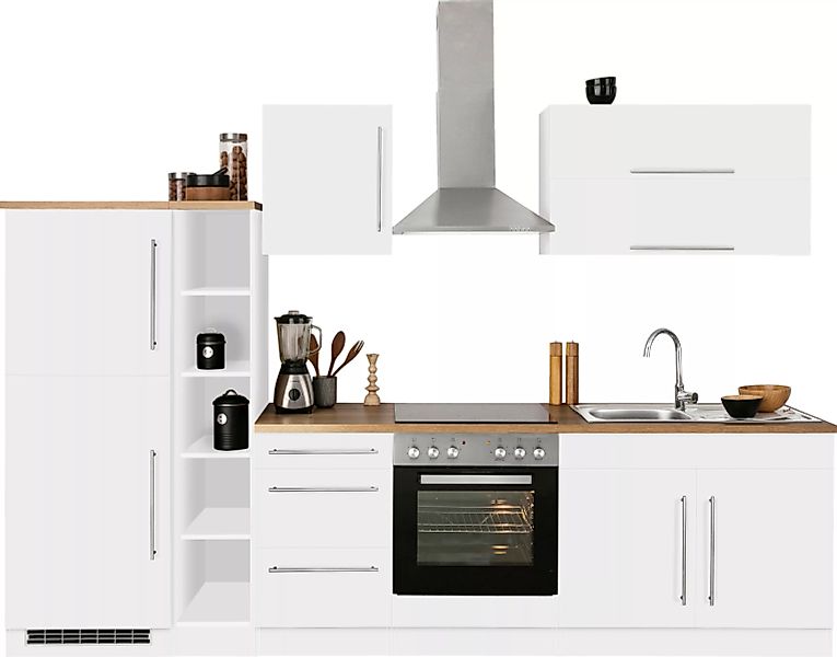 KOCHSTATION Küchenzeile "KS-Samos", mit E-Geräten, Breite 300 cm günstig online kaufen