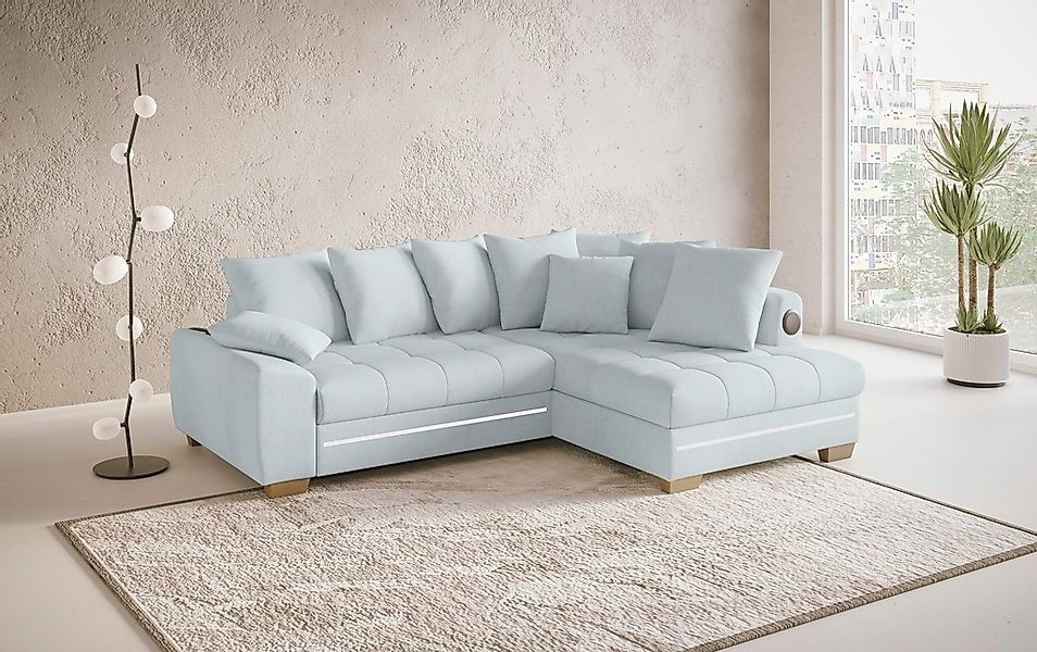 Mr. Couch Ecksofa »Nikita II, L-Form«, RGB-LED, Bluetooth-Soundsystem, wahl günstig online kaufen