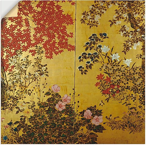 Artland Wandbild Japanischer Wandschirm 18. Jahrhundert, günstig online kaufen