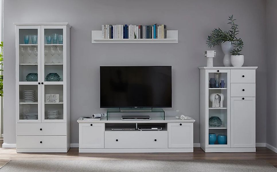 Home affaire Wohnwand "Örebro" Set, 4 Stk. tlg. zeitloser Landhausstil, mit günstig online kaufen