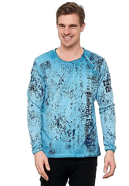 Rusty Neal Langarmshirt, mit coolem Allover-Print günstig online kaufen