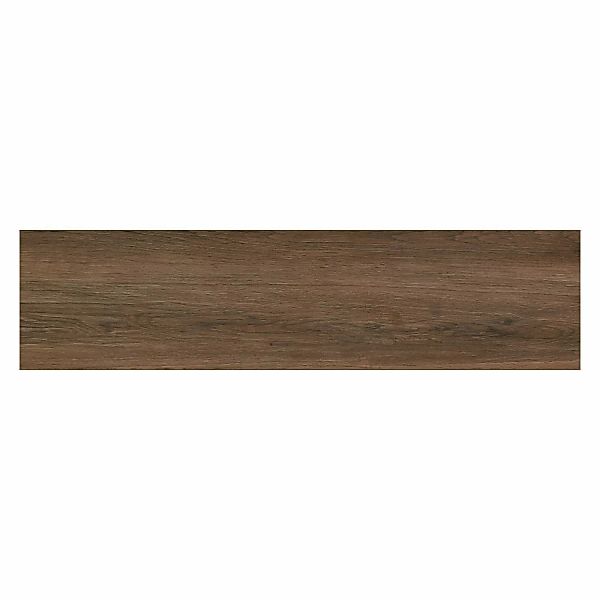 Bodenfliese Feinsteinzeug Oak Braun Glasiert Matt 90 cm x 22,5 cm günstig online kaufen