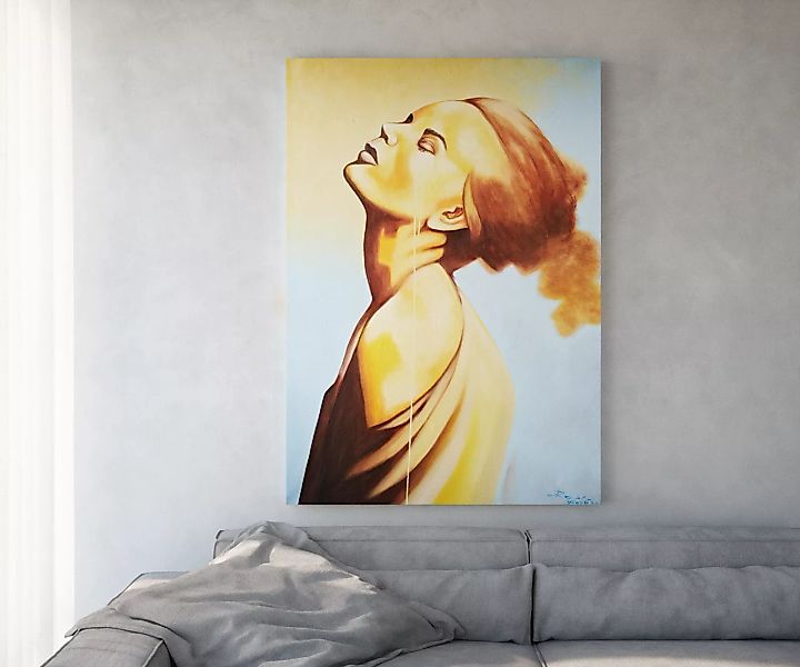 Gemälde Young Woman 170x120 cm Mehrfarbig Acryl auf Leinwand günstig online kaufen