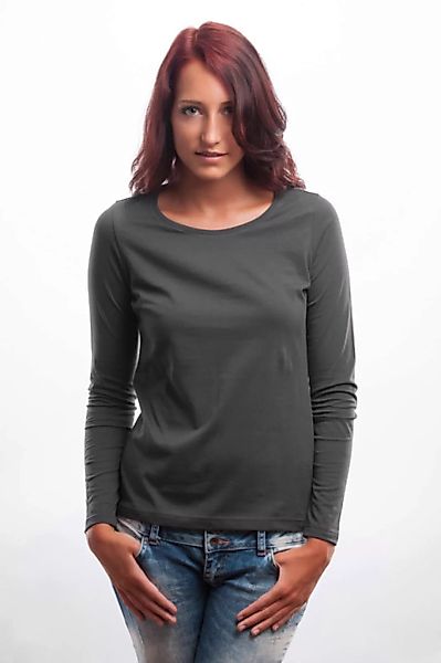 Longsleeve Shirt Grau günstig online kaufen