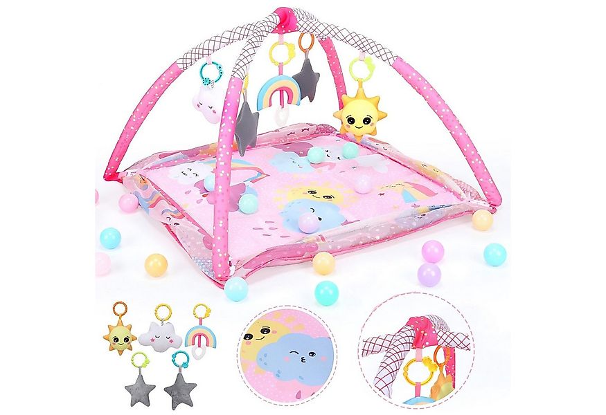 oyajia Spielbogen Baby Spielmatte Zaun Fitness Krabbeldecke Spielecke 75x75 günstig online kaufen