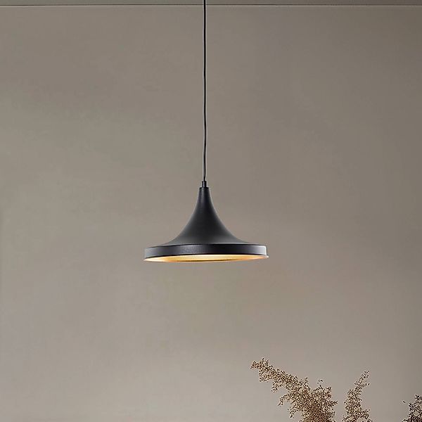 Hängeleuchte Berceste 193-S Ø30cm schwarz/gold günstig online kaufen