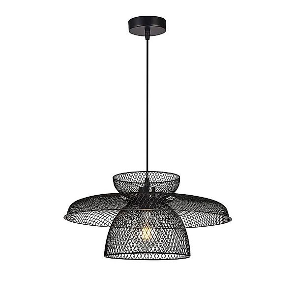 Hängelampe Maronti, schwarz, Ø 43 cm, Metall günstig online kaufen