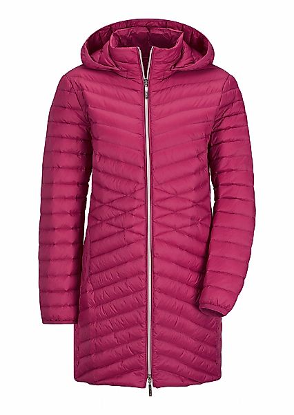 GOLDNER Winterjacke "Kurzgröße Gefütterter langer Mantel mit Kapuze" günstig online kaufen