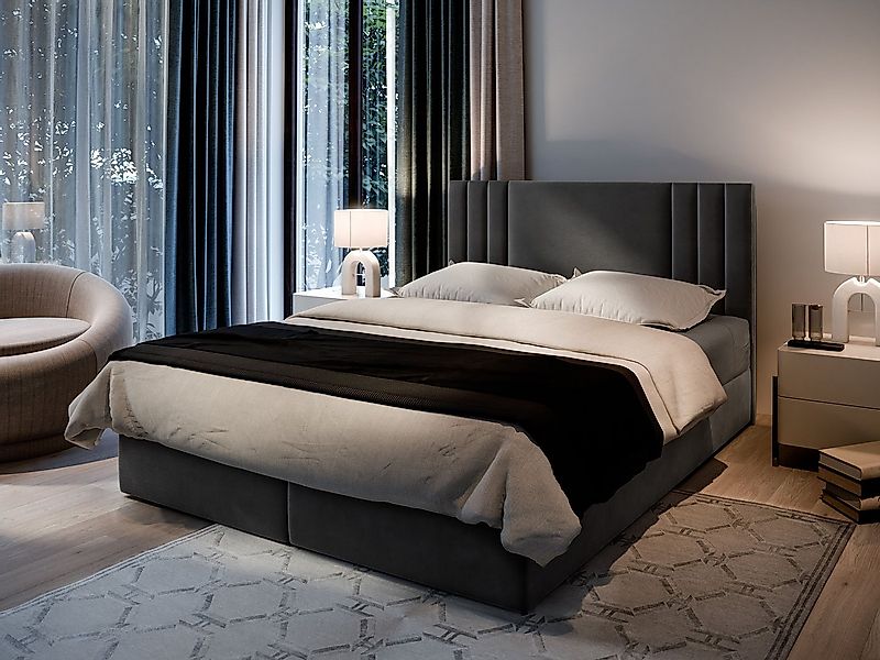 Masseno Boxbett BRES 180x200 cm mit Bonell Matratze und Topper günstig online kaufen