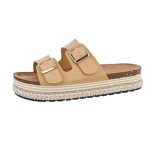 Ital-Design Damen Mules Freizeit Plateausandaletten Flach günstig online kaufen