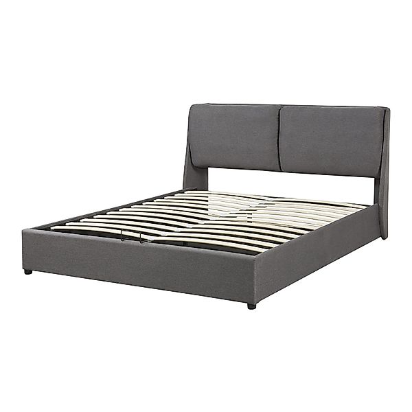 en.casa Polsterbett, »Lunner« Doppelbett mit Bettkasten günstig online kaufen