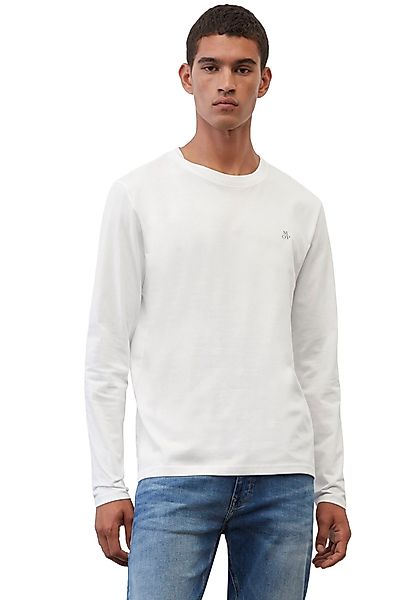Marc O'Polo Langarmshirt mit dezentem Logo-Print günstig online kaufen