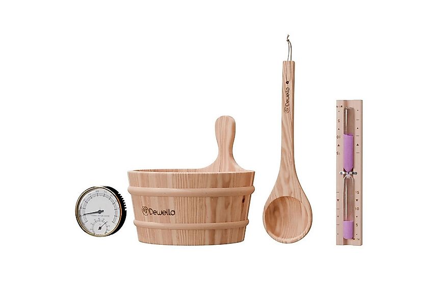 Dewello Sauna-Aufgussset Sauna Zubehör Set (Komplett-Set, 4-tlg., Fassungsv günstig online kaufen