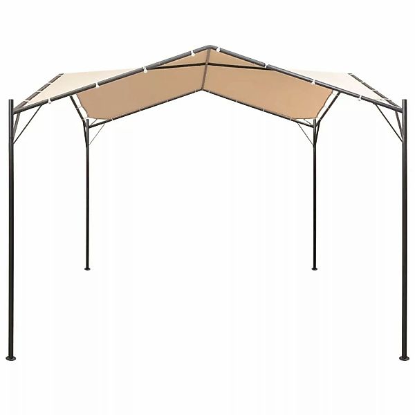 vidaXL Pavilion Partyzelt Überdachung 3x3 m Stahl Beige Modell 2 günstig online kaufen