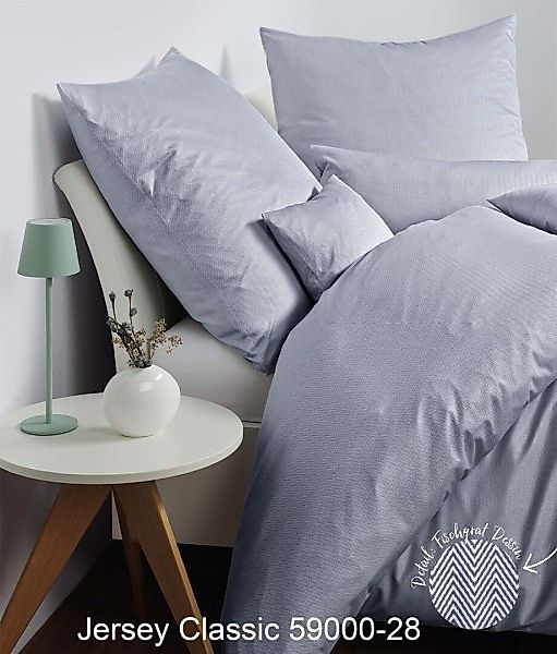 Janine Janine Interlock-Jersey Bettwäsche JERSEY CLASSIC 59000 platin Größe günstig online kaufen