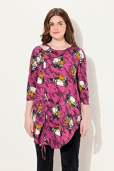 Ulla Popken Longshirt Longshirt A-Linie Rundhals günstig online kaufen