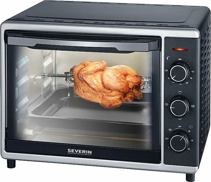 Severin Minibackofen "TO 2056" Umluft, Ober- und Unterhitze getrennt oder k günstig online kaufen