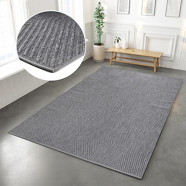 my home Teppich »Elsa, In- und Outdoor geeignet«, rechteckig, 3 mm Höhe, Si günstig online kaufen