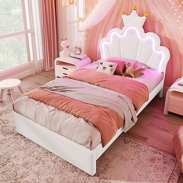 STILVORA Kinderbett 90x200 Polsterbett mit 2 günstig online kaufen