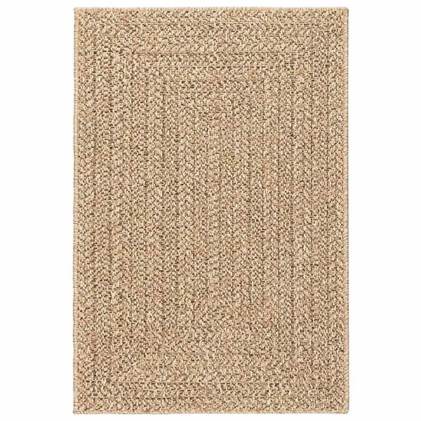 vidaXL Teppich ZIZUR Beige 100x200 cm Jute-Optik Indoor und Outdoor 4010392 günstig online kaufen