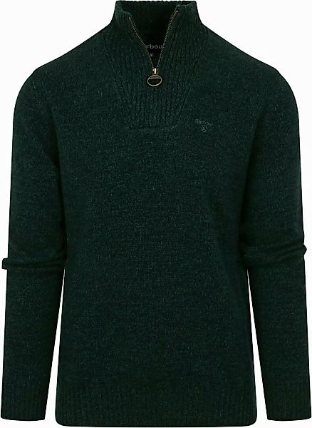 Barbour Half Zip Pullover Wolle Dunkelgrün - Größe XL günstig online kaufen