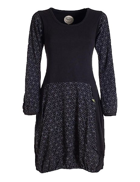 Vishes Ballonkleid Langarm Damen-Keid Ballon-Kleid Shirt-Kleid günstig online kaufen
