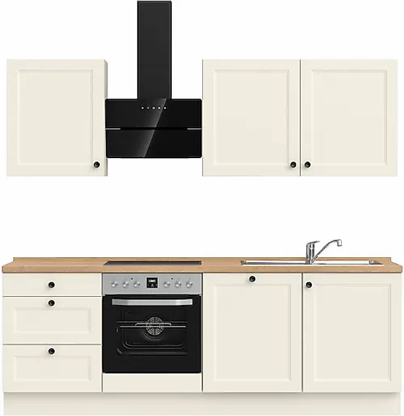 nobilia® Küchenzeile »"Cascada II"«, vormontiert, Breite 240 cm, Ausrichtun günstig online kaufen