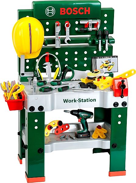 Klein Spielwerkbank BOSCH-Workstation Mega, mit Handwerker günstig online kaufen