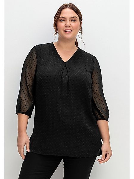 Sheego Tunika Große Größen mit Chiffon-Ärmeln günstig online kaufen