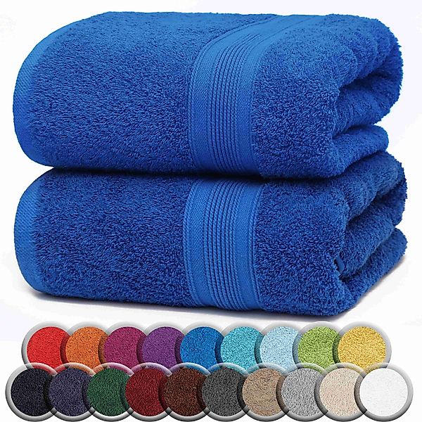 NatureMark Badetuch 2er-Set Frottier Badetücher 100x150cm, günstig online kaufen