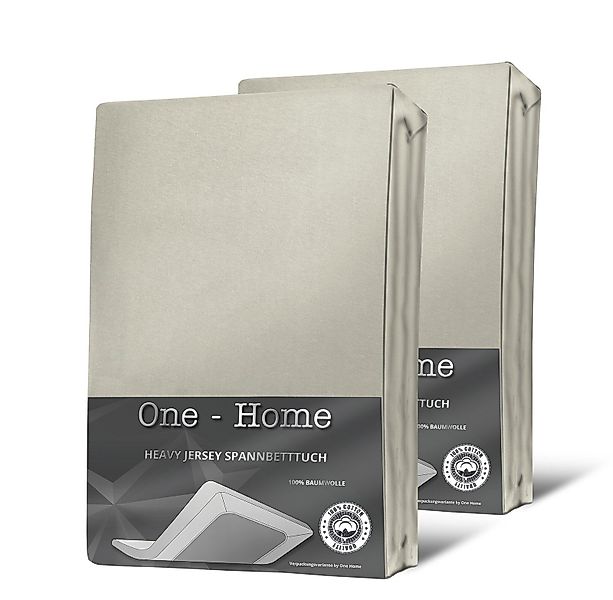 One Home Spannbettlaken Heavy, Jersey, Gummizug: günstig online kaufen