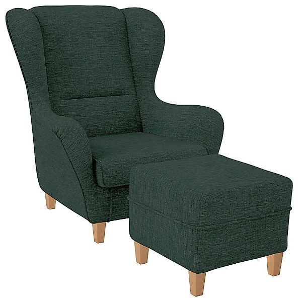 Supellex Ohrensessel Sofia, Relaxsessel mit Hocker günstig online kaufen