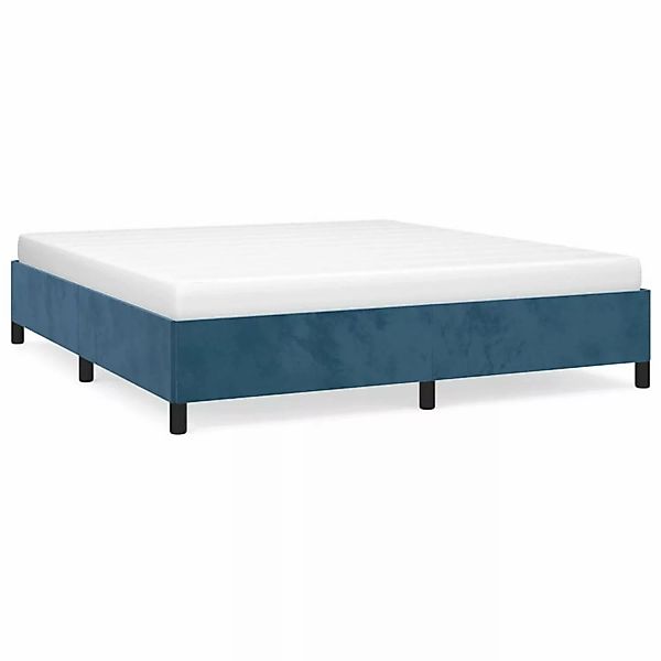 vidaXL Bettgestell Dunkelblau 180x200 cm Samt Modell 11395992 günstig online kaufen