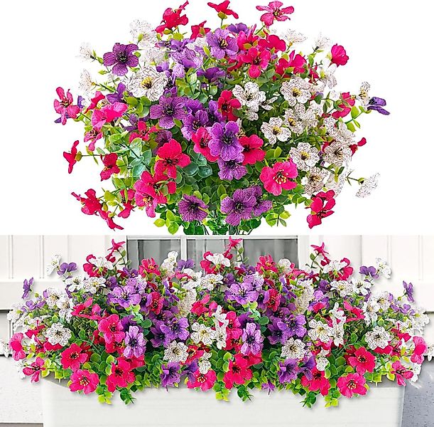 Kunstblumenstrauß Frühling Künstlicher Blumenstrauß Outdoor Balkonpflanzen, günstig online kaufen