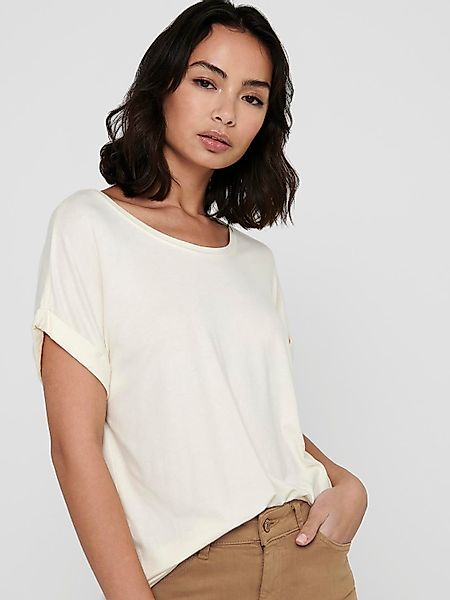 ONLY T-Shirt "ONLMOSTER – Kurzarmshirt mit Aufschlag und klassischem Look", günstig online kaufen
