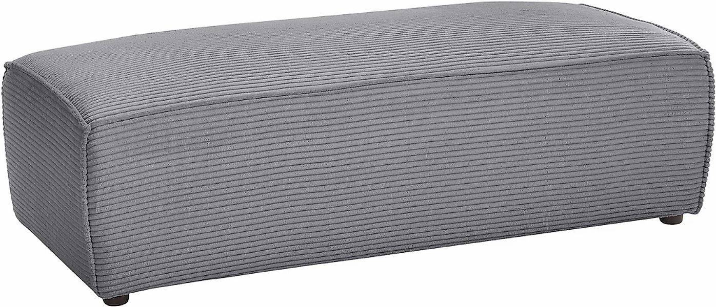 Home affaire Hocker "NEU: SHERWOOD XXL, Polsterhocker, Cord, Webstoff", rec günstig online kaufen