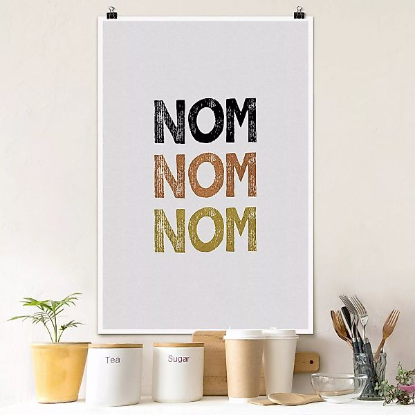 Poster Nom Küchen Zitat günstig online kaufen