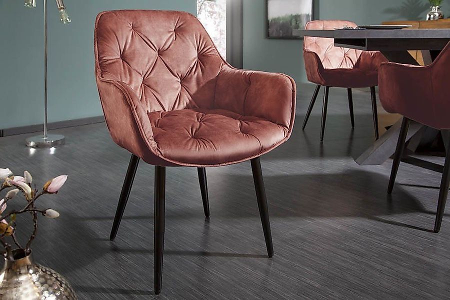 riess-ambiente Polsterstuhl MILANO rost braun / günstig online kaufen