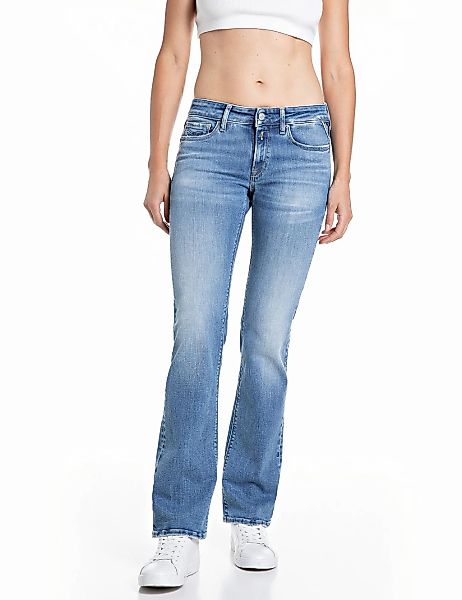 Replay Bootcut-Jeans "NEW LUZ" mit gesticktem R an der Gesäßtasche günstig online kaufen